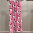 thumbnail image 1 of Pijama de franela Sanrio Hello Kitty Y2k Kawaii para mujer, pantalones cálidos de lana con dibujos animados, pantalones casuales para el hogar, pantalones de moda para otoño e invierno., 1 of 6