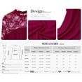 thumbnail image 5 of PRETTYGARDEN Womens Mesh Sheer Shirts Lace Long Sleeve Tops Soft Stretchy Knit, Crewneck See Through Floral Going Out Top, Work, Party Date Night Outfits, Fall Clothes, 5 of 7
