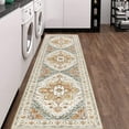 thumbnail image 5 of 2 x 8 ft Washable Hallway Runner Rugs, Non-Slip Soft Kitchen Rug Runner Laundry Room Rug, Vintage Floor Runner for Kitchen Entryway Laundry Room, 5 of 8