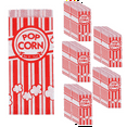 thumbnail image 1 of Paper Popcorn Bags Leak-Proof Grease Resistant Popcorn Bags Disposable Paper Popcorn Container for Party,100 x Paper Popcorn Bags,Red, 1 of 7