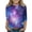 Blue4, variant on Teen Girls 3/4 Sleeve Shirts 8-9 Floral Graphic Top Crewneck T Shirt Casual Outfits Gray 8-9 Years