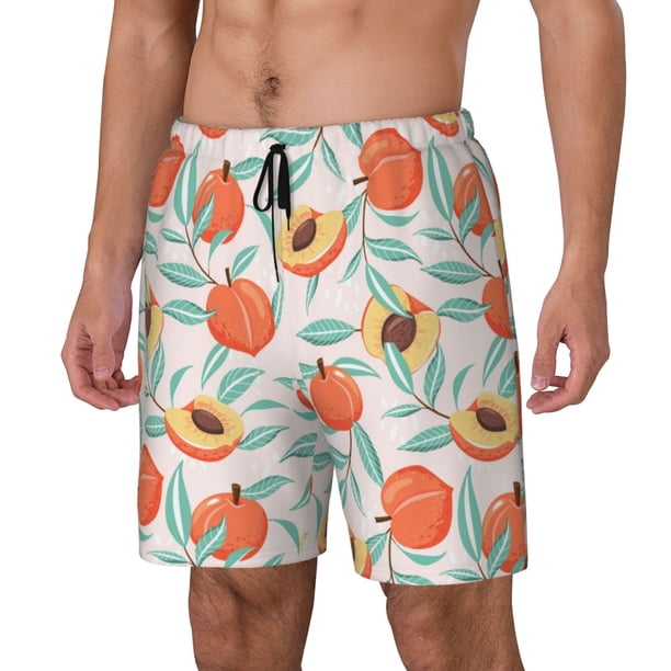 Fotbe Peach Traje de Baño para Hombre – Shorts de Natación de Secado Rápido con Forro y Bolsillos-XX-Large