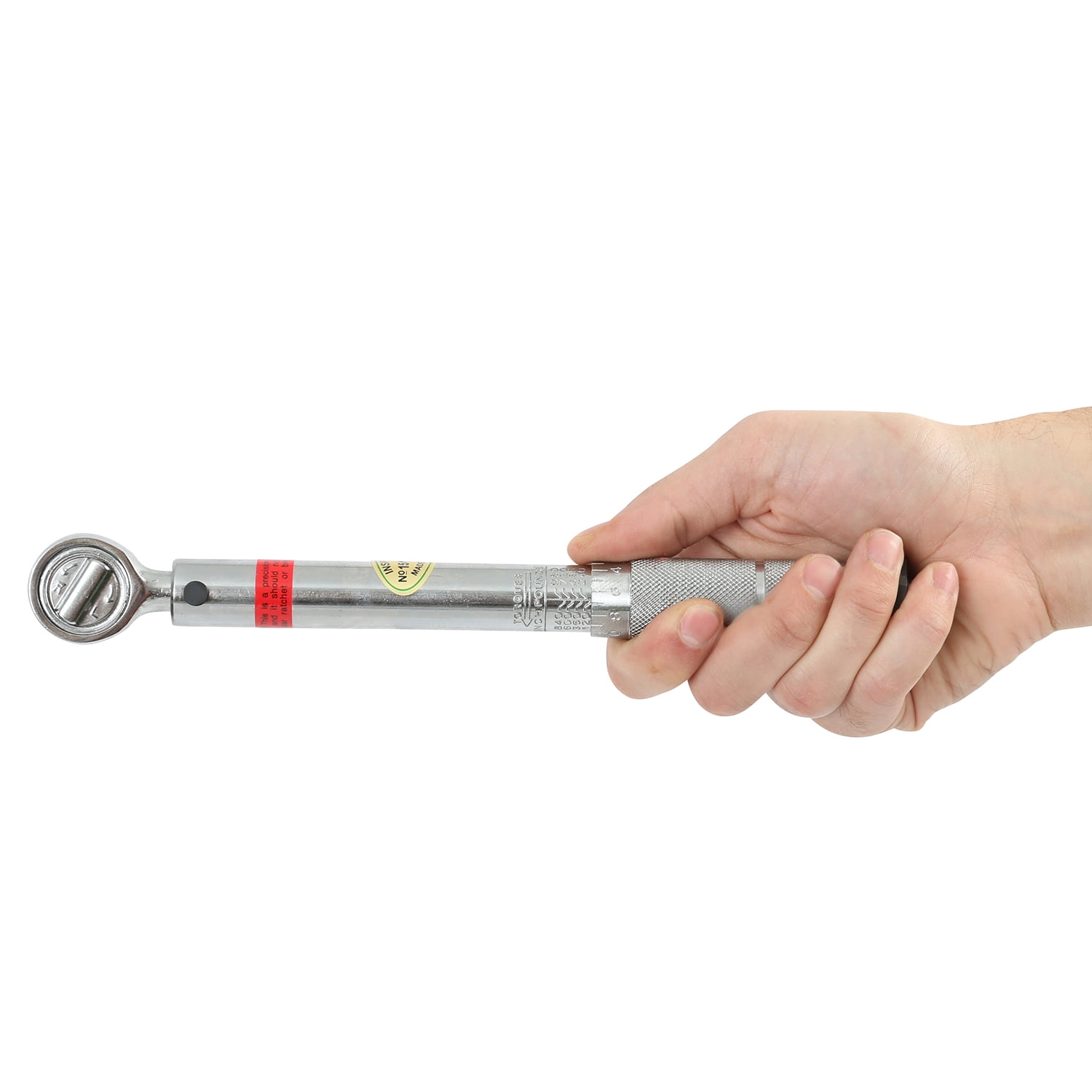GreatNeck Click Style Torque Wrench, Chrome Plated Alloy Steel, 3/8" Drive, 120 to 960 in/lb Range