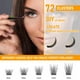 thumbnail image 4 of Lash Clusters B01 D Curl 0.472 in B&Q LASH Pestañas individuales naturales Extensiones de grupos de pestañas individuales Cluster DIY en casa Extensiones de pestañas DIY 72 grupos de pestañas CD Curl, 4 of 4