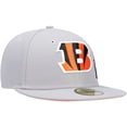 thumbnail image 3 of Men's New Era Gray Cincinnati Bengals City Describe 59FIFTY Fitted Hat, 3 of 5