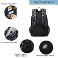 thumbnail image 4 of FORMRS School Backpack 17" Student Travel Bag with Laptop Compartment, Dark Blue Christmas, 4 of 7