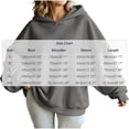 thumbnail image 3 of Women Oversized Hoodie Long Sleeve Drop Shoulder Pullover Solid Color Loose Fit Casual Hooded Sweatshirt, 3 of 9