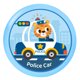 thumbnail image 1 of Frisbee infantil frisbee suave Pu jardín de infantes de padres e hijos juguetes deportivos policía tigre, 1 of 10