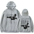 thumbnail image 1 of Lucky Daye The Algorithm Tour Merch Hoodie Pockets Drawstring Unisex Hooded Sweatshirt Fashion Clothing,Gray,M, 1 of 2