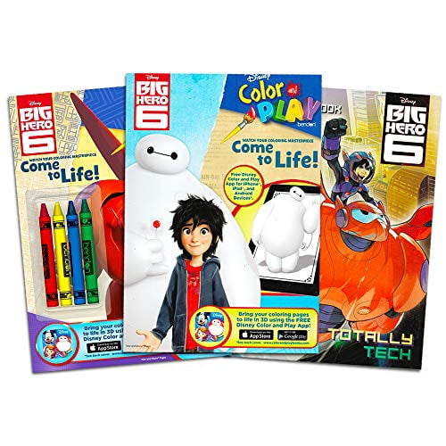 Download Big Hero 6 Coloring Book Super Set 3 Coloring And Activity Books With Games Puzzles And Crayons Big Hero 6 Party Supplies Walmart Com Walmart Com