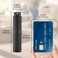 thumbnail image 5 of LISAPACK 8ML Atomizer Perfume Spray Bottle for Travel 3 PCS, Empty Refillable Cologne Dispenser, Portable Sprayer (Black, Grey, Silver), 5 of 9