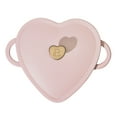Beautiful 2QT Cast Iron Heart Dutch Oven, Pink Champagne by Drew