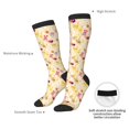 thumbnail image 5 of Bingfone Compression Socks for Women and Men Long Socks for Running Athletic Cycling Nurse-Rabbit And Balloon, 5 of 8