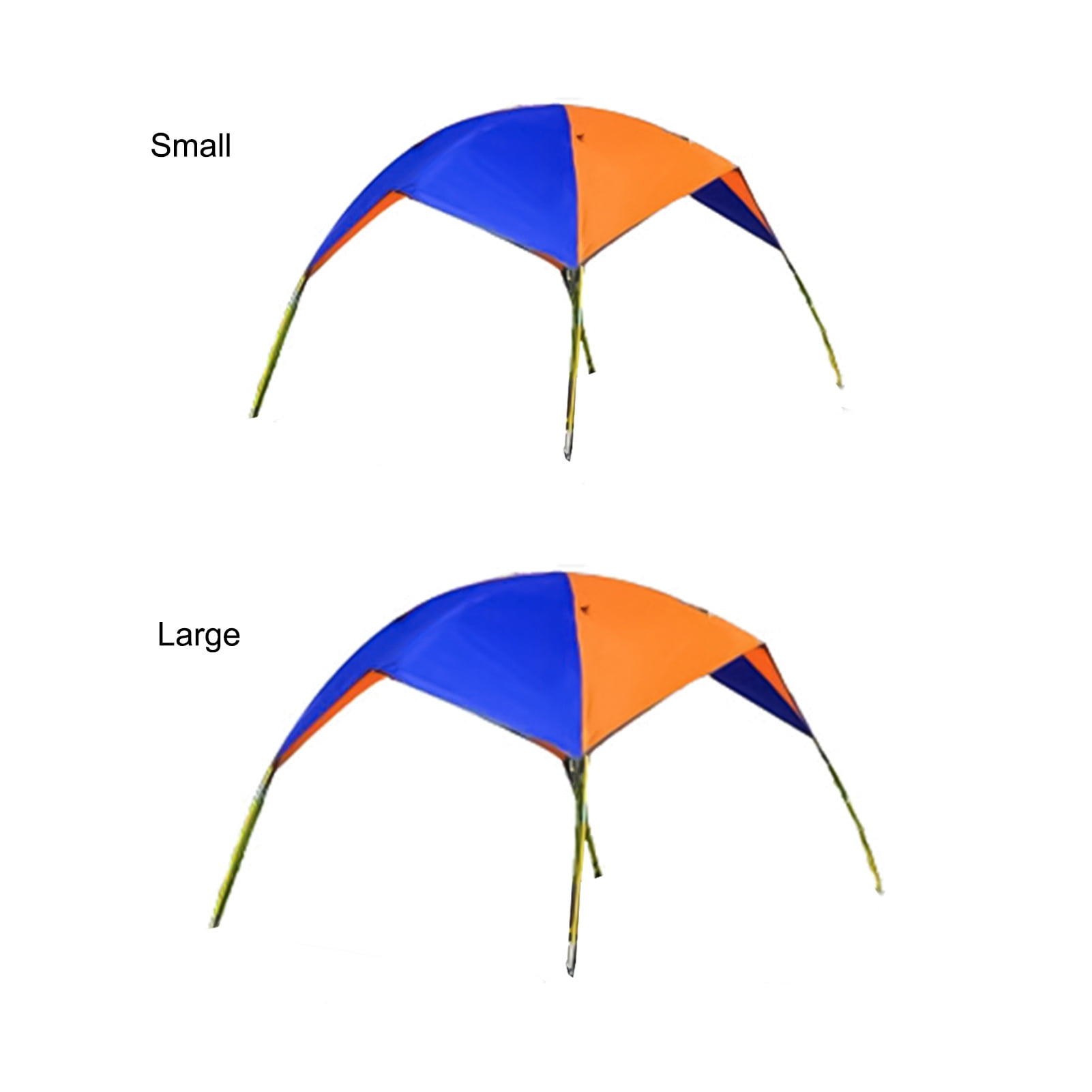 Cheers.US Boat Sun Shade Shelter Quality Lightweight Folding Inflatables  Boat Awning Top Cover Fishing Tent with D-Shape Buckles for Camping Fishing  