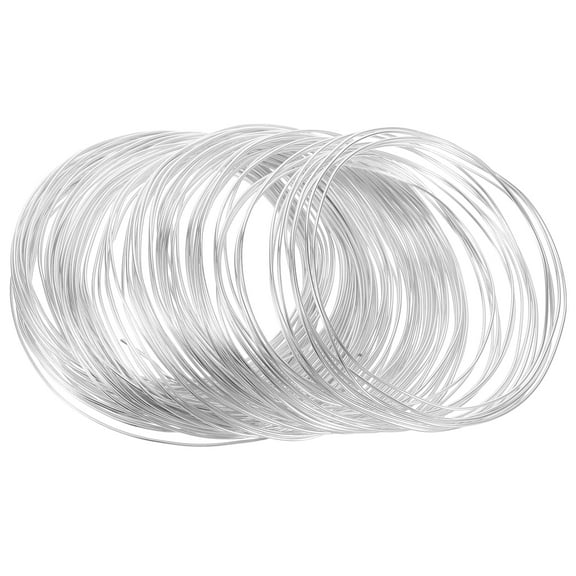 1 Roll Aluminum Crafts Wire Flexible Anodized Crafts Wire Metal Artistic Floral Jewelry Beading Wire for DIY Jewelry Craft Making Silver