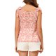 thumbnail image 3 of INSPIRAR CHIC Blusa Floral de Verano para Mujeres con Decoración de Lazo Casual Tops de Tanque L Rosa, 3 of 7