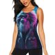 thumbnail image 1 of Balery Hip-Hop Glasses Gorilla Camiseta sin mangas estampada ligera para mujer, tops de entrenamiento sin mangas, camisetas de yoga transpirables de secado rápido.-Medium, 1 of 7