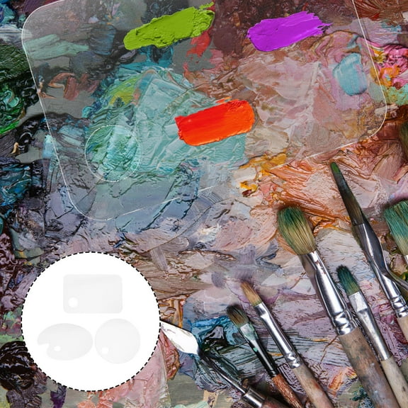 Raindrops 3pcs Paint Pallet Acrylic Painting Paint Tray Painting Pallet Tray Water Color Mixer Plate