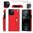 thumbnail image 3 of Kickstand Card Slots Wallet Strap Case For Iphone 16 15 14 13 12 11 Pro Max C40,iPhone 13 Pro, 3 of 8