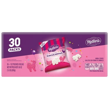 Mother's Original Circus Animal Cookies, 30Individual 1 oz Bags