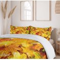 thumbnail image 6 of Ambesonne Fall Duvet Cover Set, Wet Maple Leaves Nature, King, Multicolor, 6 of 6
