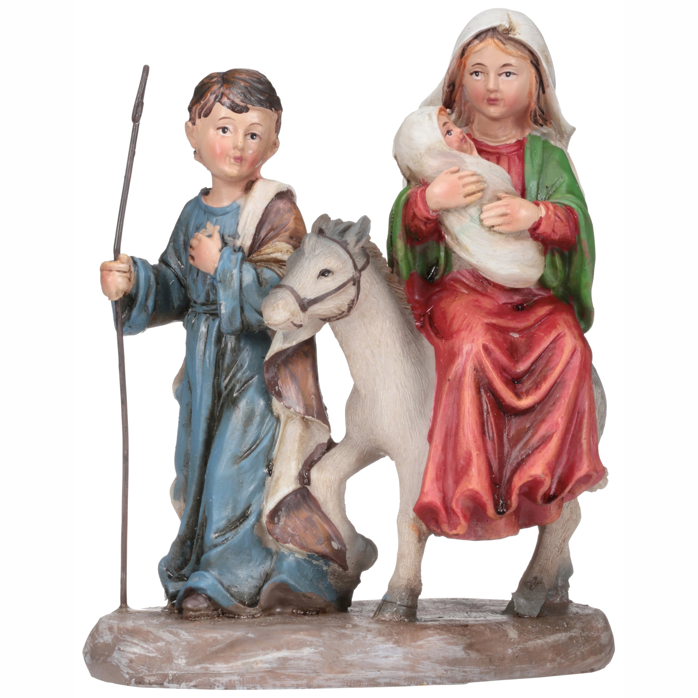 Holiday Time 6" Holy Family and Donkey