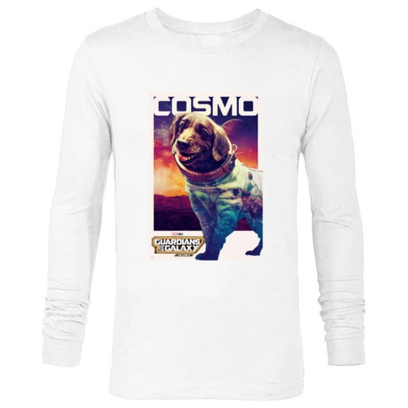 Marvel Guardians of the Galaxy Volume 3 Cosmo Poster - Long Sleeve T-Shirt for Men - Customized-White