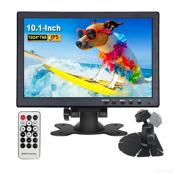 10.1" HD Monitor For Car Security PC Laptop Screen LCD CCTV HDMI BNC AVI VGA