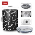 thumbnail image 4 of 12oz Coffee Tumblers Black Halloween Bats with White Stainless Steel Vacuum Insulated Travel Tumbler Coffee Cups Mug with Lid and Straw with Cleaning Brush for Cold & Hot Drinks, 4 of 5