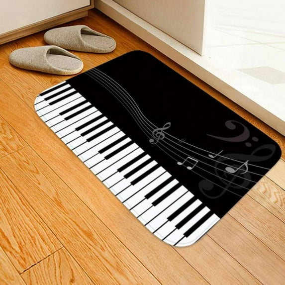 JANDEL 3D Printed Thickened Flannel Area Rug Non Slip Backing Soft Floor Mat Home Decorative Pad