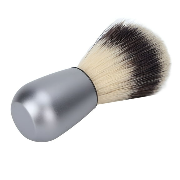 FACEGA Hair Shaving Brush Synthetic Shave Lather Brush Mustache Cleaning Tool with Metal Handle for Men