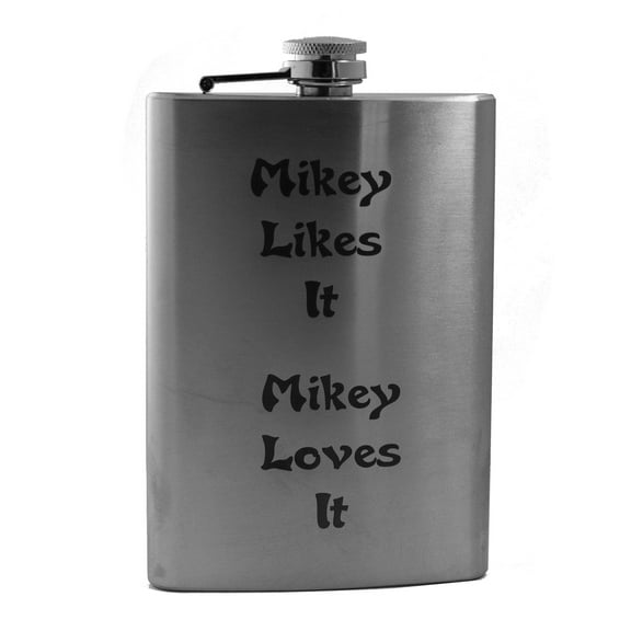 8oz Mikey Likes It Flask L1