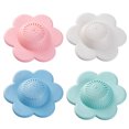 thumbnail image 1 of 4PCS Sink Strainer Creative Flower Shape Drain Strainer Hair Catcher Drain Cover, 1 of 10