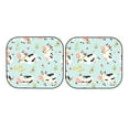 thumbnail image 7 of Bingfone Cute Cows Print 2-Piece Sun Shade Front Windshield - Foldable Car Front Window Sunshades For Most Sedans Suv Truck - Small, 7 of 7
