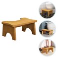 thumbnail image 3 of 1pc Household Footstool Stable Wooden Toilet Stool Home Children Step Stool, 3 of 5