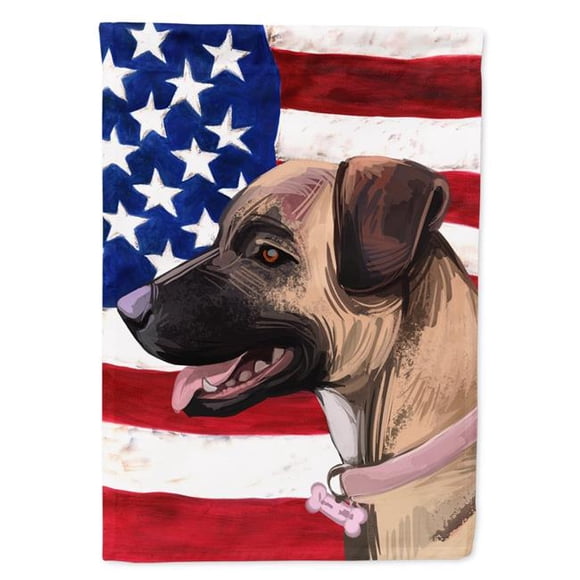 Carolines Treasures CK6745CHF Treeing Tennessee Brindle American Canvas House Flag - 28 x 0.01 x 40 in.