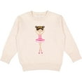 thumbnail image 2 of Inktastic Ballerina with Two Buns Toddler Sweatshirt, 2 of 4