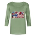 thumbnail image 3 of Women 4th of July Gift T Shirt Casual Short Sleeve American Proud T-Shirt Tops, 3 of 4