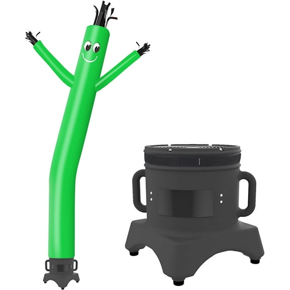10ft Air Sky Puppet Dancing Dancer with 1/2HP Blower Complete Set, (Green)