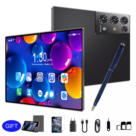 2024New 10.1 in Android 14 Tablet 16GB RAM 256GB Octa-Core Dual Camera Bluetooth