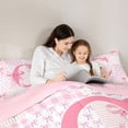 thumbnail image 4 of Castle Fairy Personalized Initial Pink C Bedding Comforter Set,Bow Tie Full Bedding Set, 4 of 8