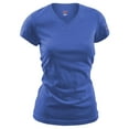thumbnail image 1 of Soffe Womens Junior V-Neck Tissue T-Shirt, Royal, X-Large, Style, 240V, 1 of 1