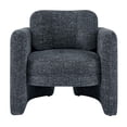 thumbnail image 3 of NPD Furniture Deryll Fabric Accent Arm Chair in Grenada Charcoal, 3 of 12