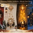 thumbnail image 6 of Christmas Nativity Scene Wall Decoration, Lighted Bethlehem Star Christian Wall Decor, Religious Christmas Wall Lights for Indoor Outdoor, 6 of 6