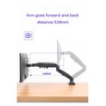 thumbnail image 5 of Extension For No Hole 17-27" LED Monitor Holder Arm Gas Spring Full Motion Gas Strut Flexi Mount Load 2-9kgs ,Easy to Use, 5 of 5