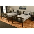 thumbnail image 6 of Pemberly Row Twin Wood Bunk Bed and Trundle Bed in Brown-Mattresses Not Included, 6 of 7