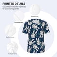 thumbnail image 3 of Rateoe Cute Rabbit Pattern Men’s Baseball Short Sleeve Polo Shirt, Midweight Men's Shirt Golf Shirt Polo Shirts Quick Dry Short-3X-Large, 3 of 7