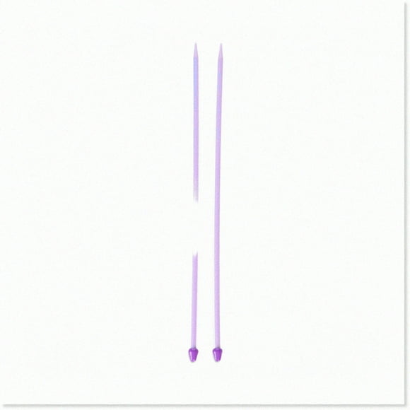 PlastiKnit 10" - Lightweight 6/4mm Single Point Needles for Effortless Knitting