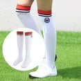 thumbnail image 3 of of Women's Golf Socks Cotton White Stockings Overknee for Women Stripes, 3 of 10