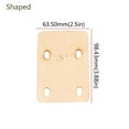 thumbnail image 3 of Huisuilinss 3PCs Bass Neck Shim 0.25 0.5 1 Degree Electric Bass Neck Shims Set Maple Guitar Neck Shims For Bolt-on Necks, 3 of 8